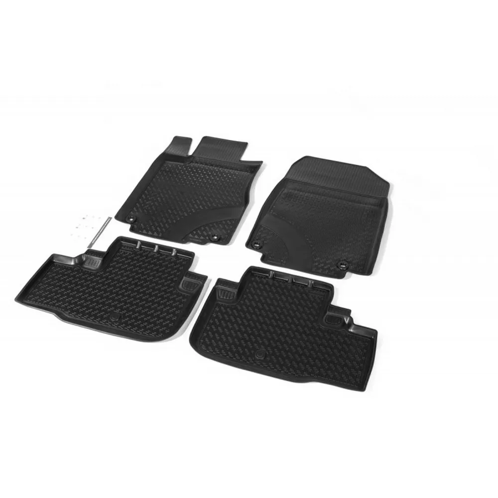 Коврики салона полиуретан черный Honda CR-V IV 2012- с крепежом COMFORT 18.15.503.PL