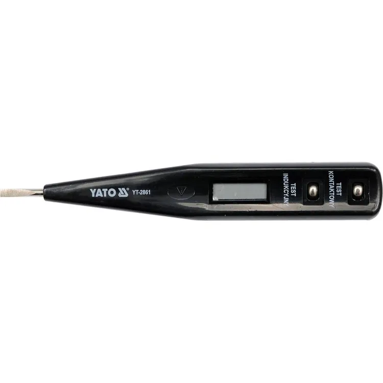 Тестер переменного напряжения отвертка, цифровой, с дисплеем, 12-250 V, 50-500 Hz