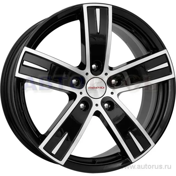 Диск литой R18 8J 5x127/71.6 ET45 КИК Онегин алмаз черный 12687
