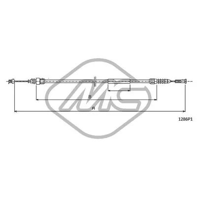 Трос капота PUNTO ALL Metalcaucho 81609
