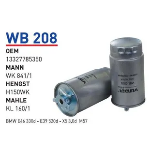 Фильтр топливный LAND ROVER FREELANDER, RANGE ROVER; OPEL WUNDER FILTER WB208
