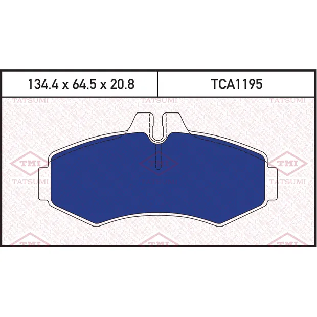 Колодки тормозные дисковые передние MERCEDES Vito 96-> TATSUMI TCA1195