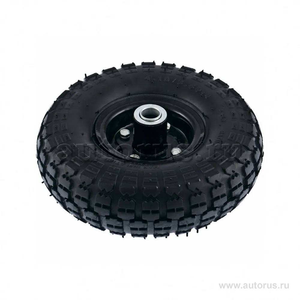 Колесо пневматическое 4.10/3.50-4, колесо D 260 мм . внутренний подшипник D 20 мм, длина оси 50 мм Pa PALISAD 68970