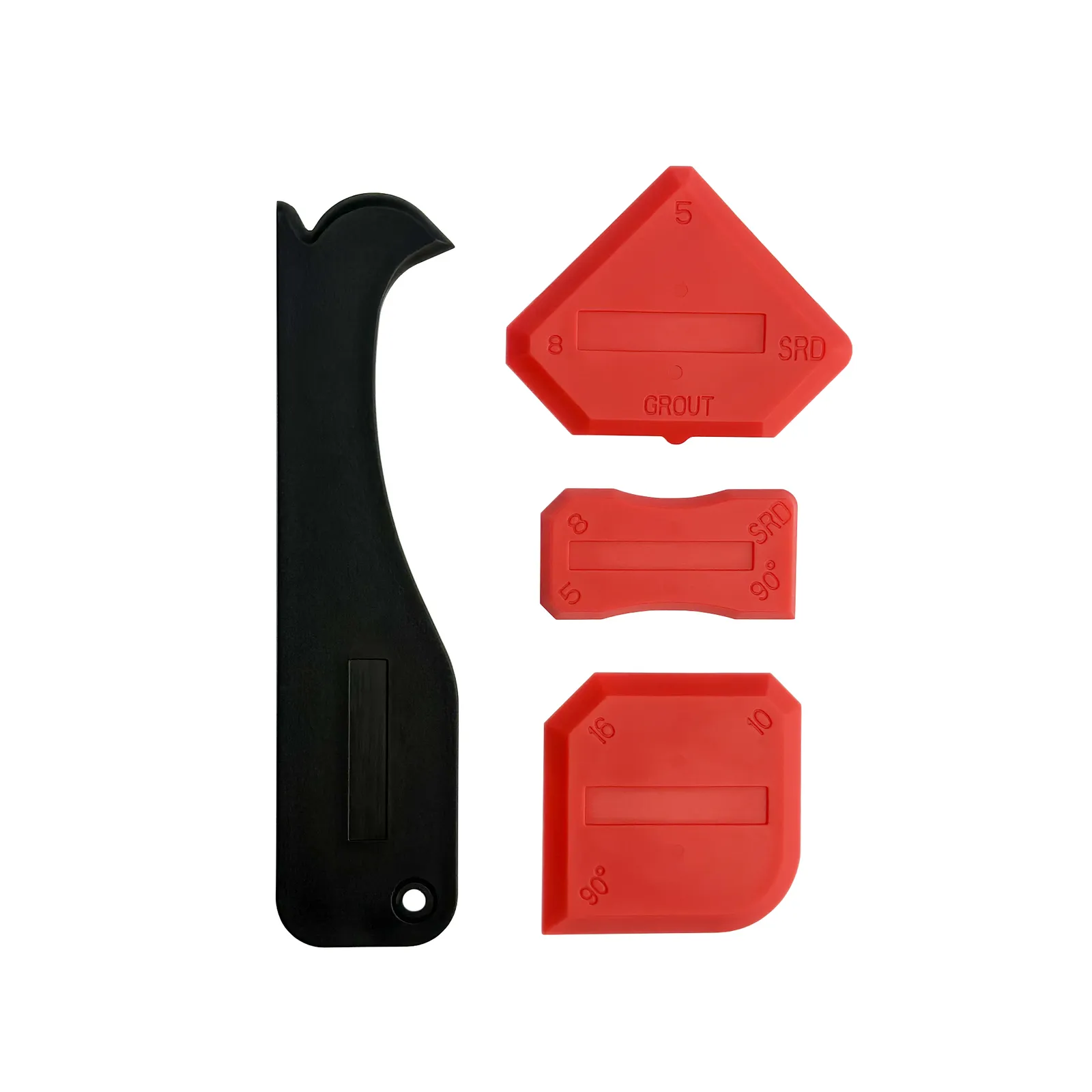 НАБОР ШПАТЕЛЕЙ ДЛЯ ЗАТИРКИ ШВОВ VERTEXTOOLS 4 предм. VertexTools 99-220-04