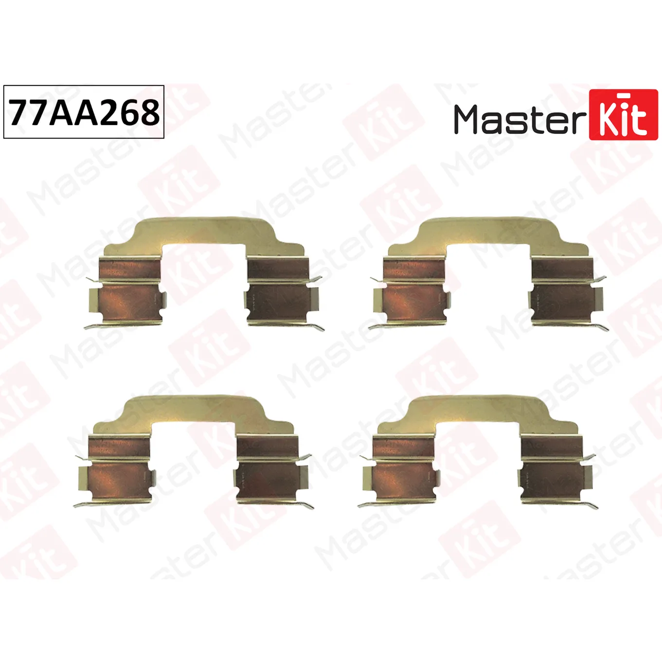 Комплект установочный тормозных колодок Renault DUSTER 2010 - MASTERKIT 77AA268