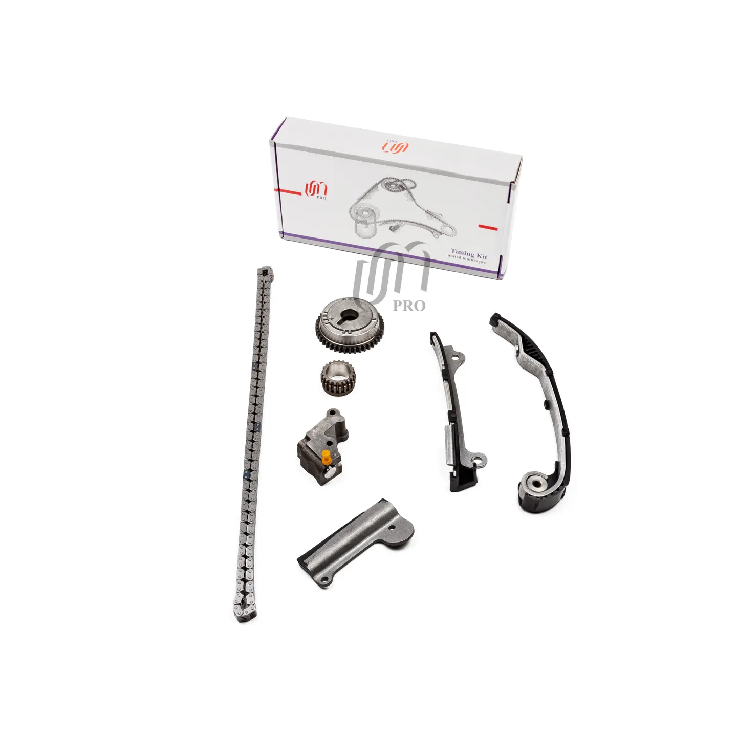 Комплект ГРМ NISSAN QG15DE QG18DE (VVT) (цепь Z 154 натяжитель башмак 2 успокоителя 2 звездочки 21 4 UNITED MOTORS KTC0078