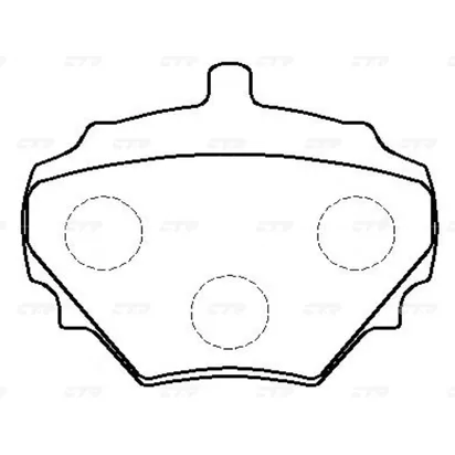 Тормозные колодки CTR CKTA-10