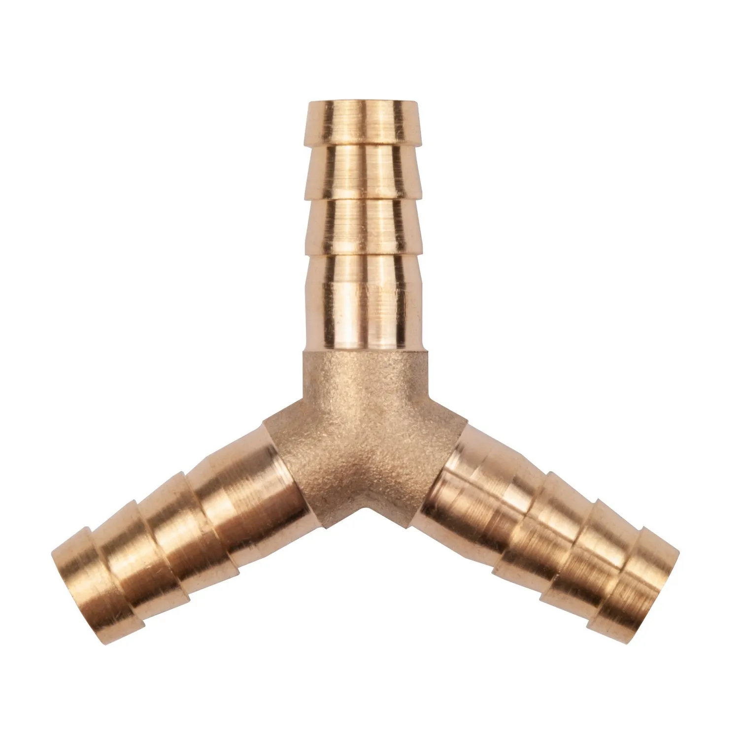 Тройник Y-образный елочка 8мм, латунь AVSTEEL AV-700335