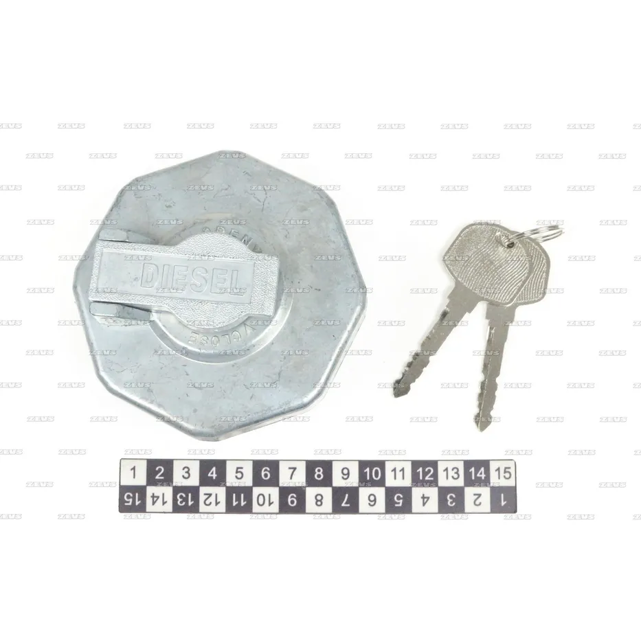 Крышка топливного бака 67mm с ключом ZEVS YG-074
