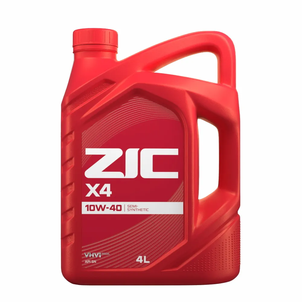 Масло моторное ZIC X4 10W-40 полусинтетическое 4 л 162766