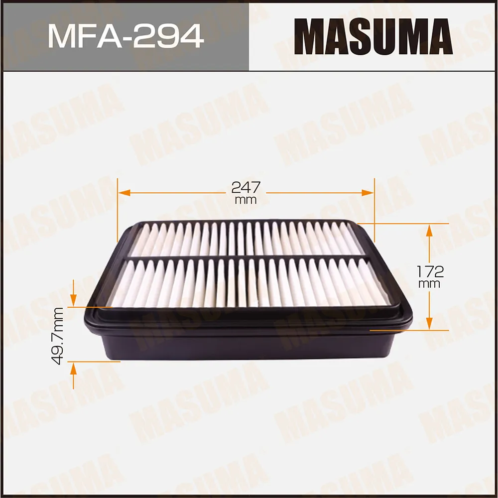 Фильтр воздушный TOYOTA 4RUNNER MASUMA MFA-294