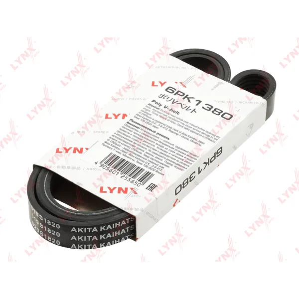 Ремень поликлиновый LYNXauto LYNXauto 6PK1380