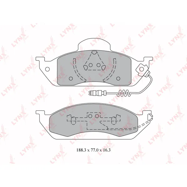 Колодки тормозные LYNXauto BD-5326
