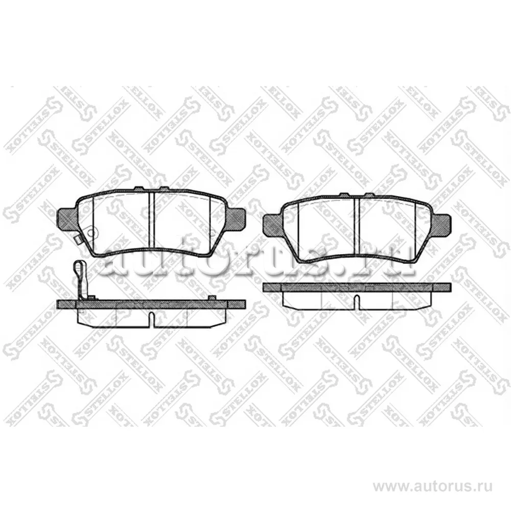 Колодки дисковые з. Nissan Pathfinde STELLOX 1199 001-SX