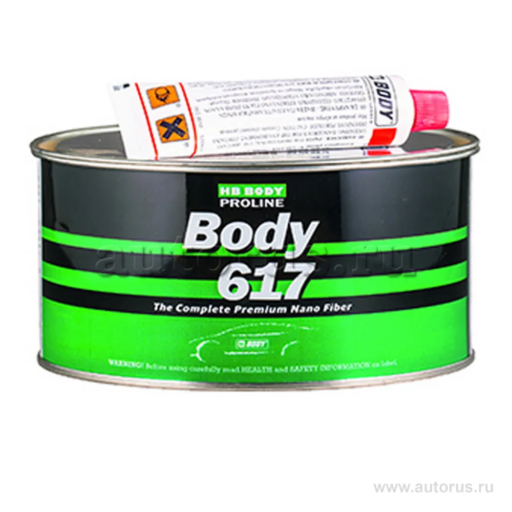 Шпатлевка HB BODY PROLINE 617 NANO FIBER POLYESTER FILLER (1,8кг)