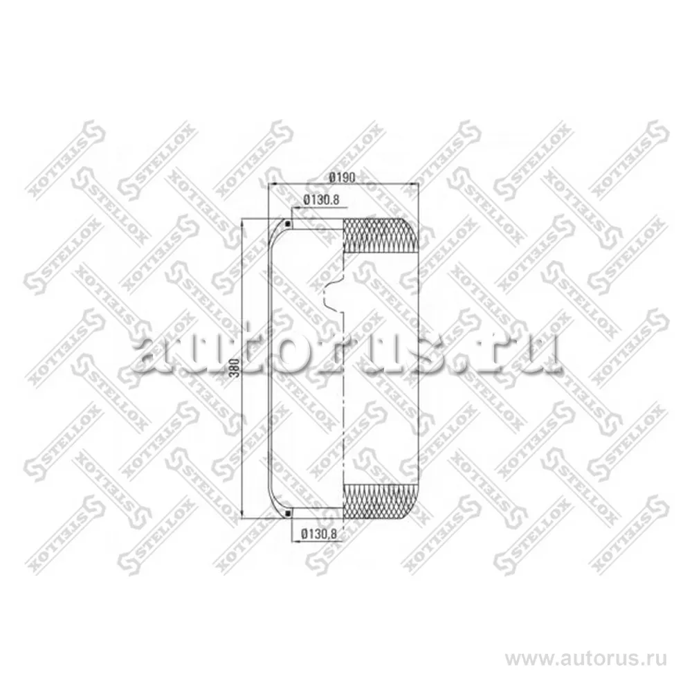 Пневмоподушка RVIOmn STELLOX 90-36336-SX