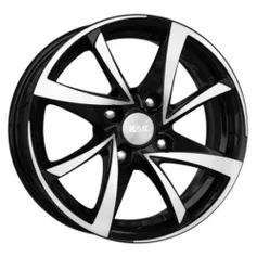 Диск литой R15 6.5J 4x108/67.1 ET45 КИК Игуана алмаз черный 7721