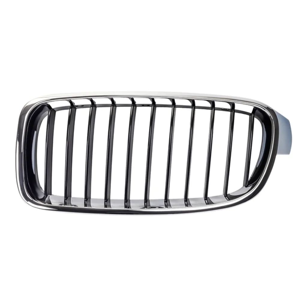 Решетка радиатора левая хром-черная BMW 3 F30/F31/F80 2011-2015 BML0312371L