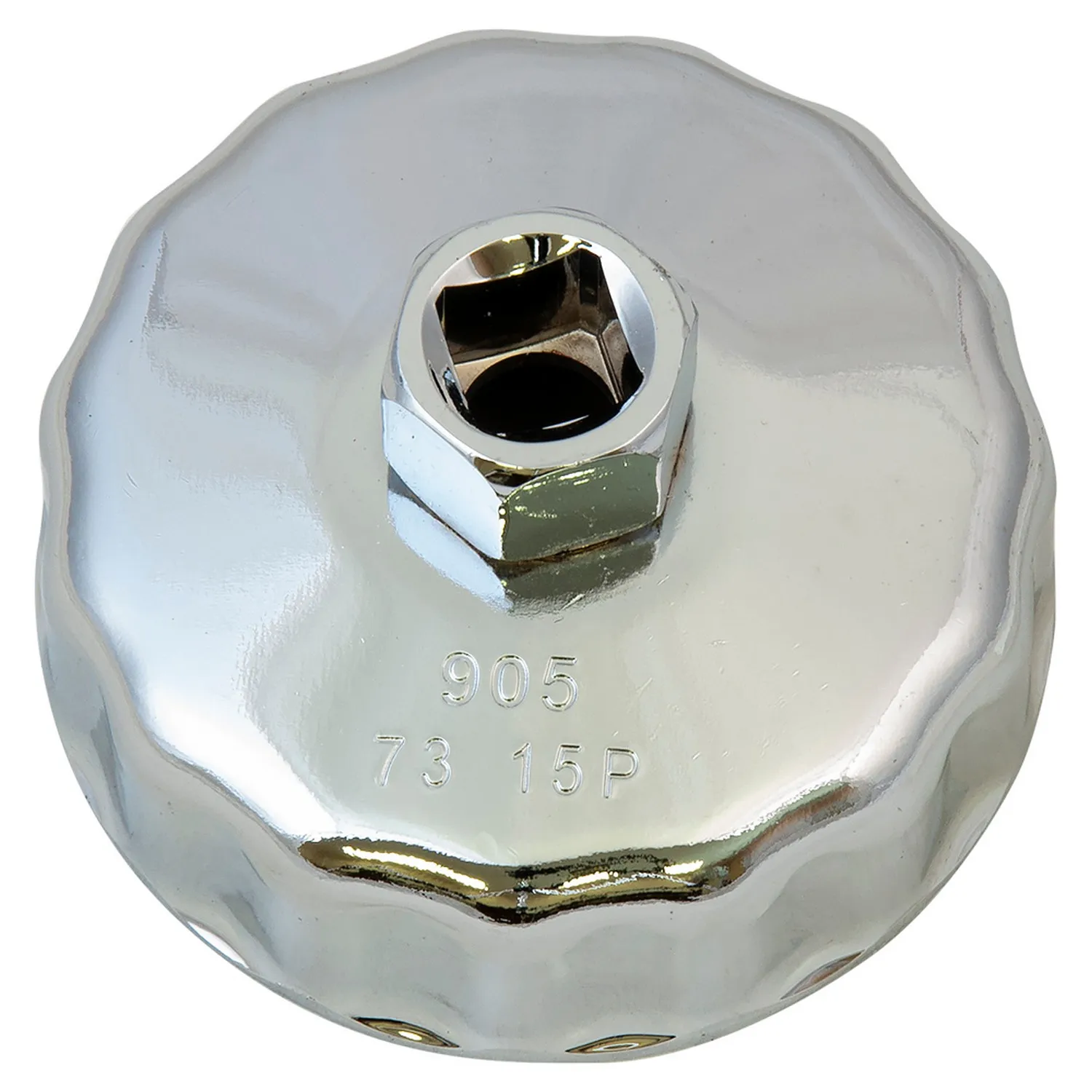 Съемник масляного фильтра чашка 15-гранная 74мм AVSTEEL AV-920102