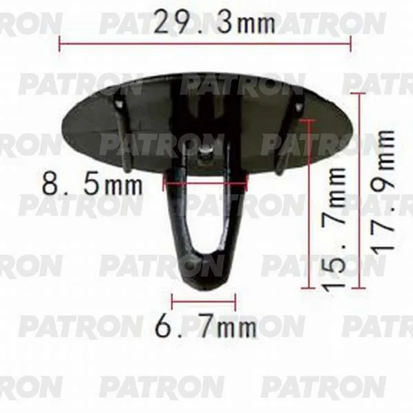 Клипса пластмассовая Клипса пластмассовая PATRON P370640