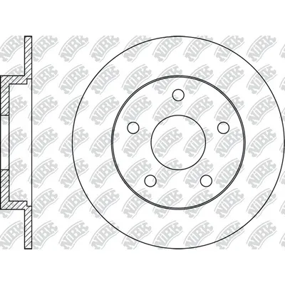 Диск тормозной задний MAZDA NIBK RN1565