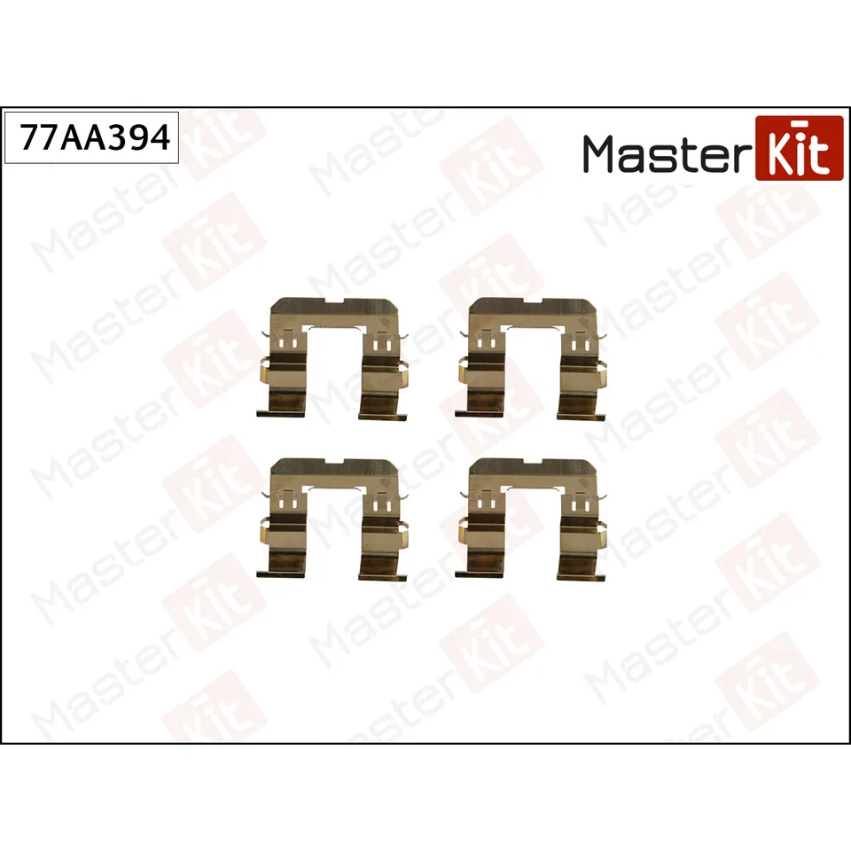 Комплект установочный тормозных колодок Mazda MPV II (LW) 1999 - 2006 MASTERKIT 77AA394