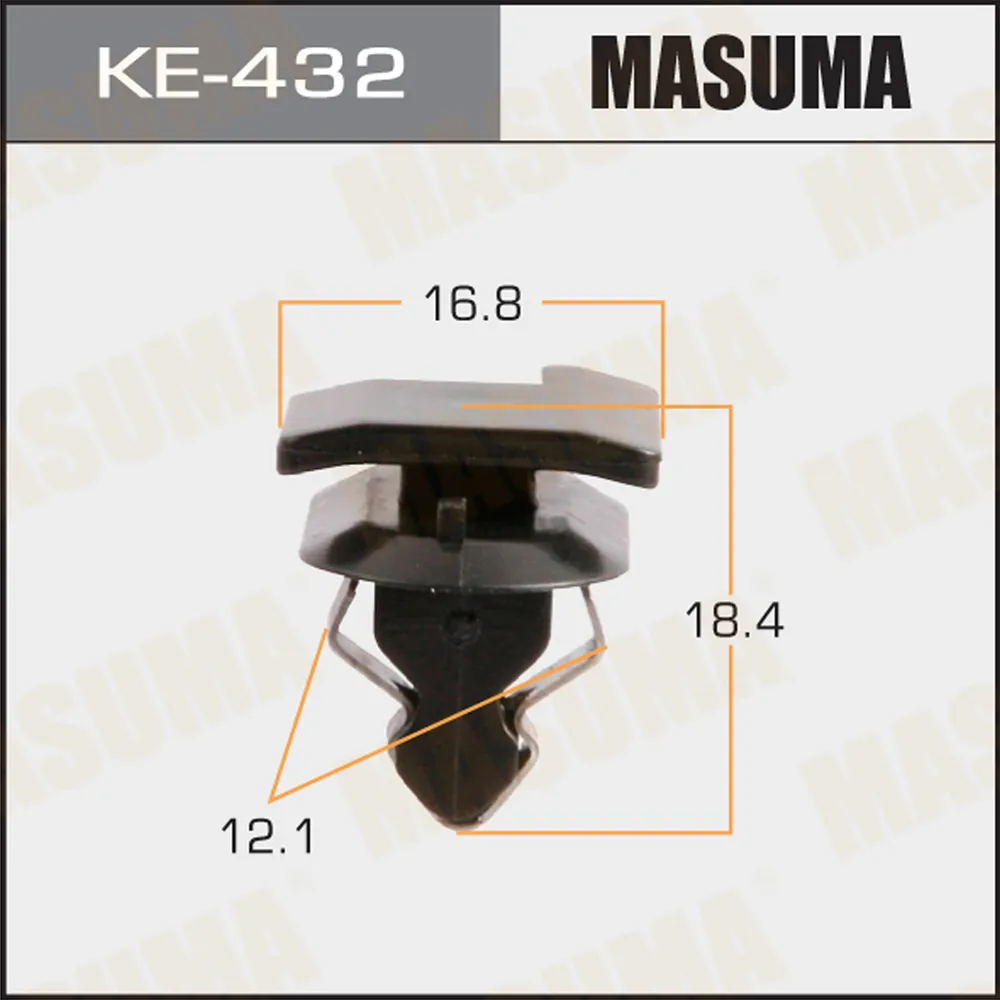 КЛИПСА АВТОМОБИЛЬНАЯ (АВТОКРЕПЕЖ) MASUMA 432-KE (УП.50) MASUMA KE432
