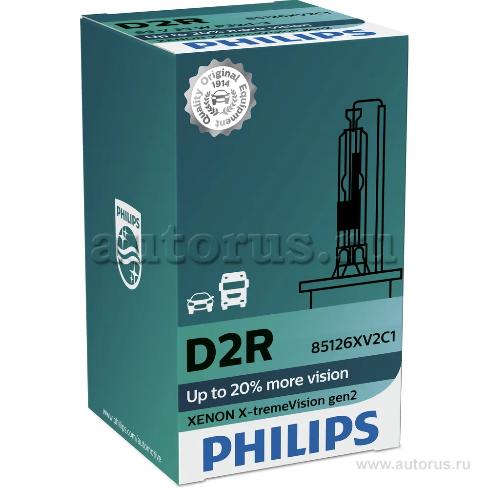 Лампа ксеноновая D2R PHILIPS X-tremeVision gen2 1 шт. 85126XV2C1
