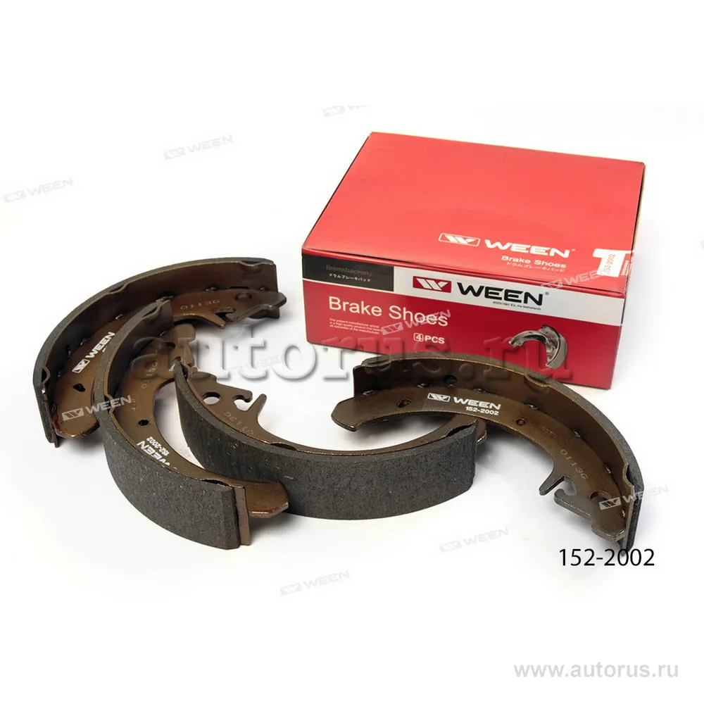 Тормозные колодки барабанные LADA 2108-2115, Kalina 1117-1119, Priora 2170-2172 WEEN 152-2002