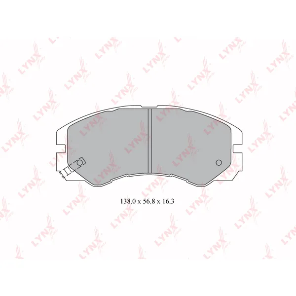 Колодки тормозные LYNXauto BD-3802