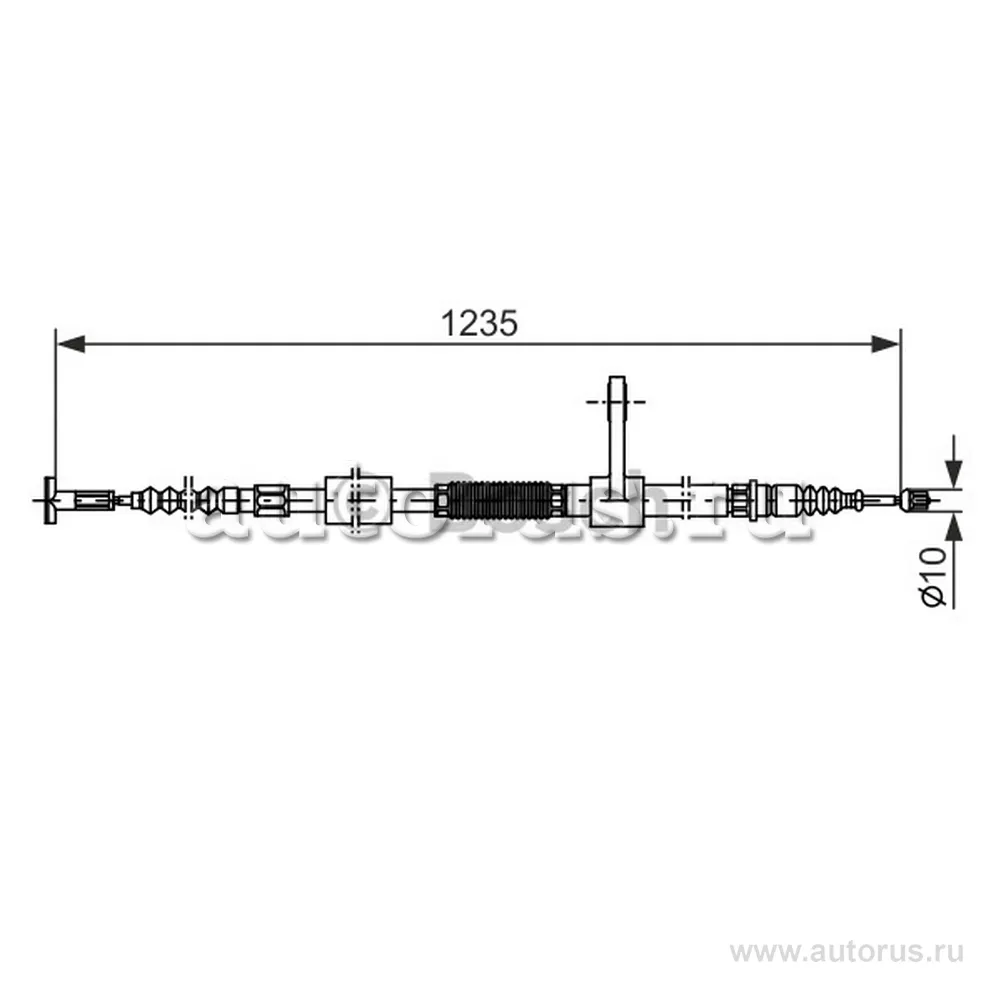 Трос ручника л BOSCH 1987477831