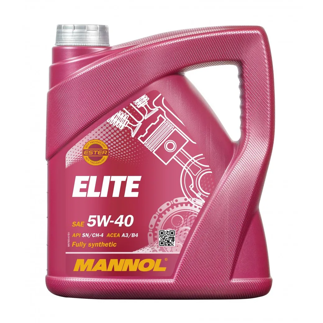 Масло моторное MANNOL Elite 5W-40 синтетическое 4 л 1006