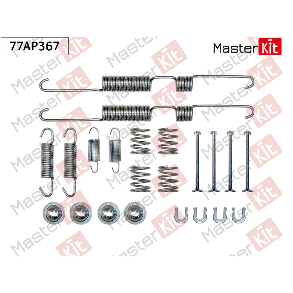 Комплект установочный барабанных колодок Toyota PREVIA (_R1_, _R2_) 1990 - 2000 MASTERKIT 77AP367