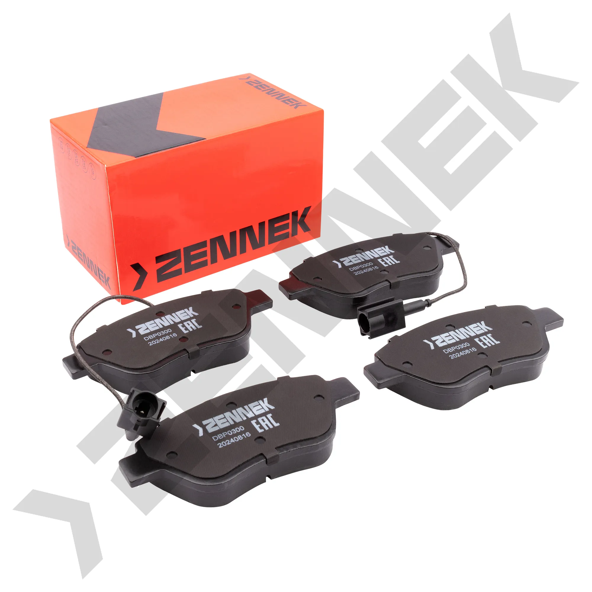 Колодки тормозные дисковые передние FIAT 500 07-, 500C 09- ZENNEK DBP0300