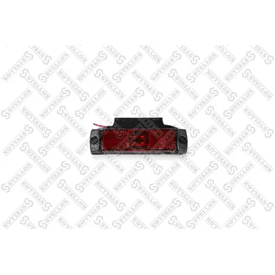 Фонарь габаритный красный прямоугольный LED, 24V, 130x31 с Г-кроншт  STELLOX 87-33519-SX