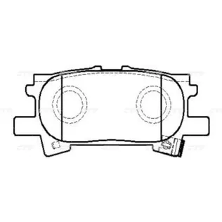 Колодки тормозные TOYOTA Harrier 2003 ~ 2012 / Highlander 2000 ~ 200 CTR GK1185