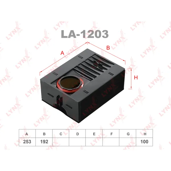Фильтр воздушный LYNXauto LA-1203