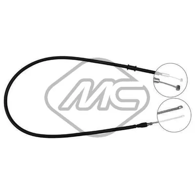 Трос ручника HYU LANTRA ALL (DRUM BRAKE) DX-RH Metalcaucho 81991