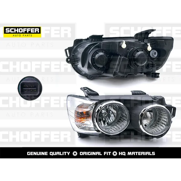 Фара правая хром Chevrolet Aveo (2011-2015) SCHOFFER SHF12067