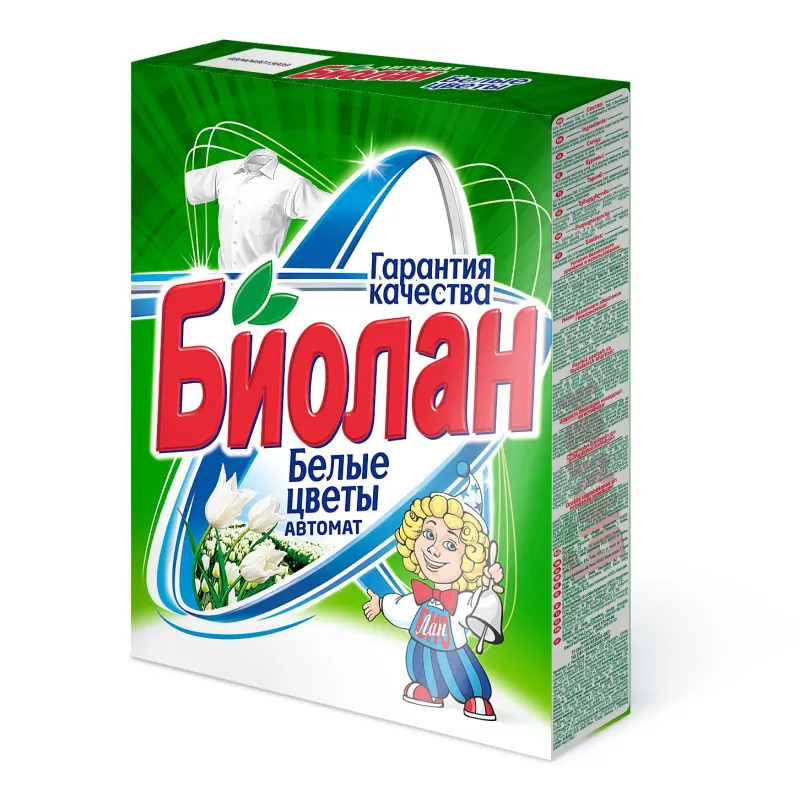 Порошок стиральный Биолан Белые цветы Автомат 350гр 1560824