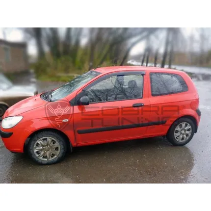 Дефлектора на окна Hyundai Getz Hb 3d 2002 деф.окон Cobra Tuning H20402