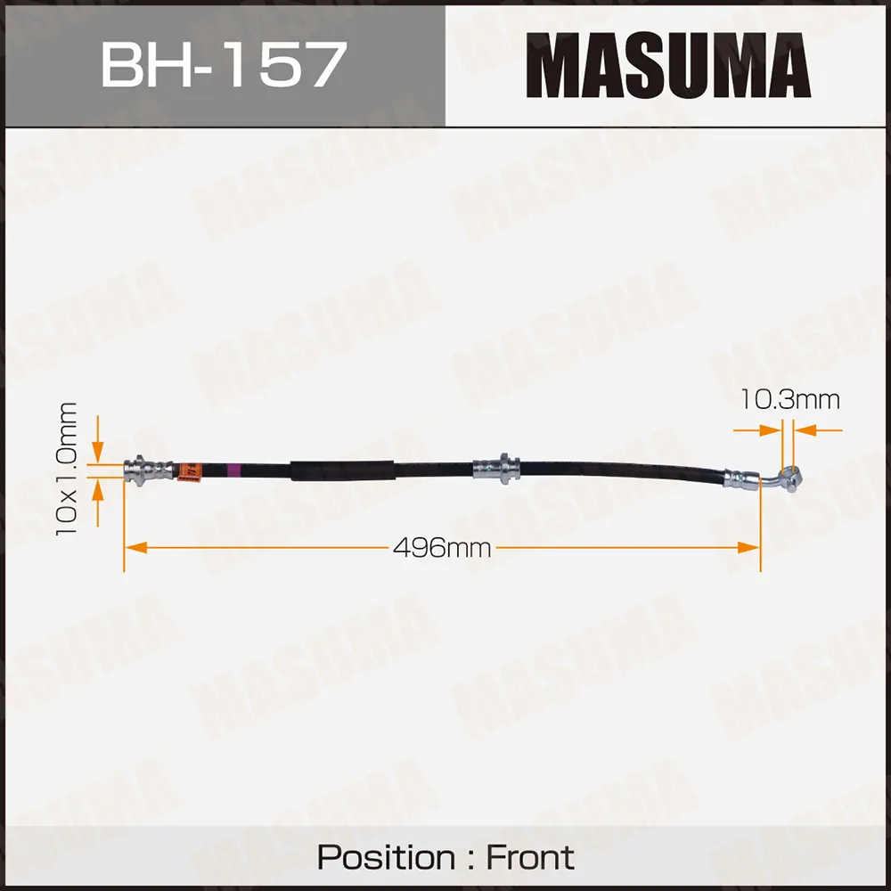 Шланг тормозной передний L NISSAN AVENIR MASUMA BH-157
