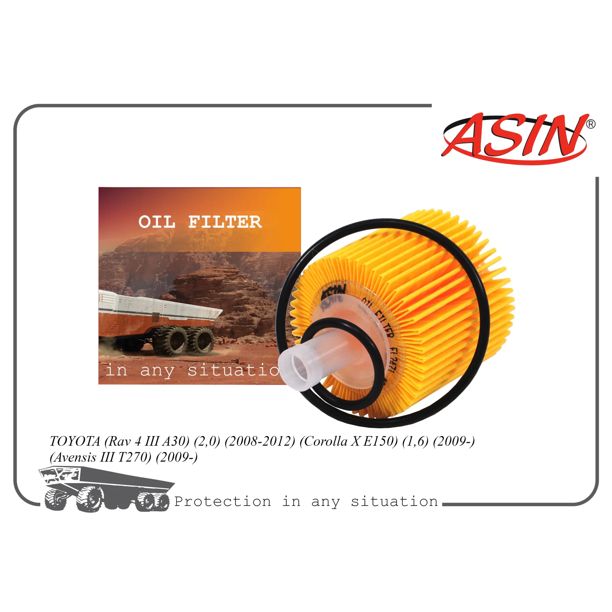 Фильтр масляный 04152-YZZA6/ASIN.FL2471 ASIN ASIN ASINFL2471