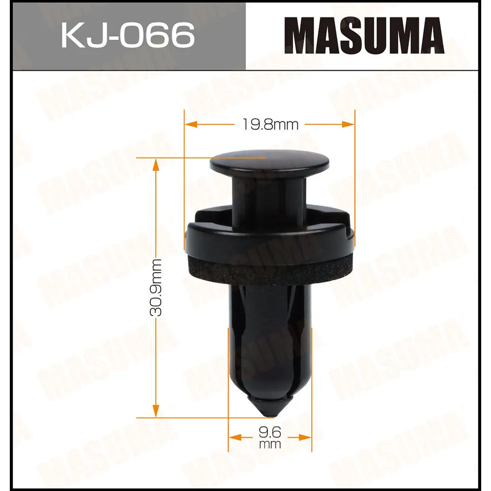 Masuma KJ066 Клипса (пластиковая крепежная деталь)