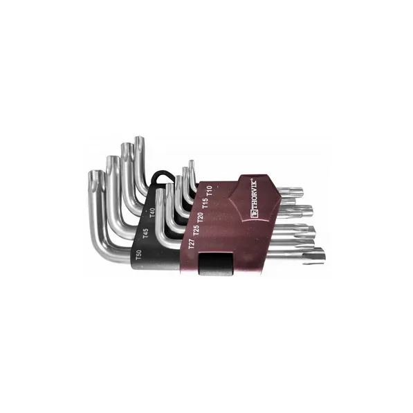 Набор ключей торцевых TORX коротких, Т10-T50, 9 предметов THORVIK TKS9S