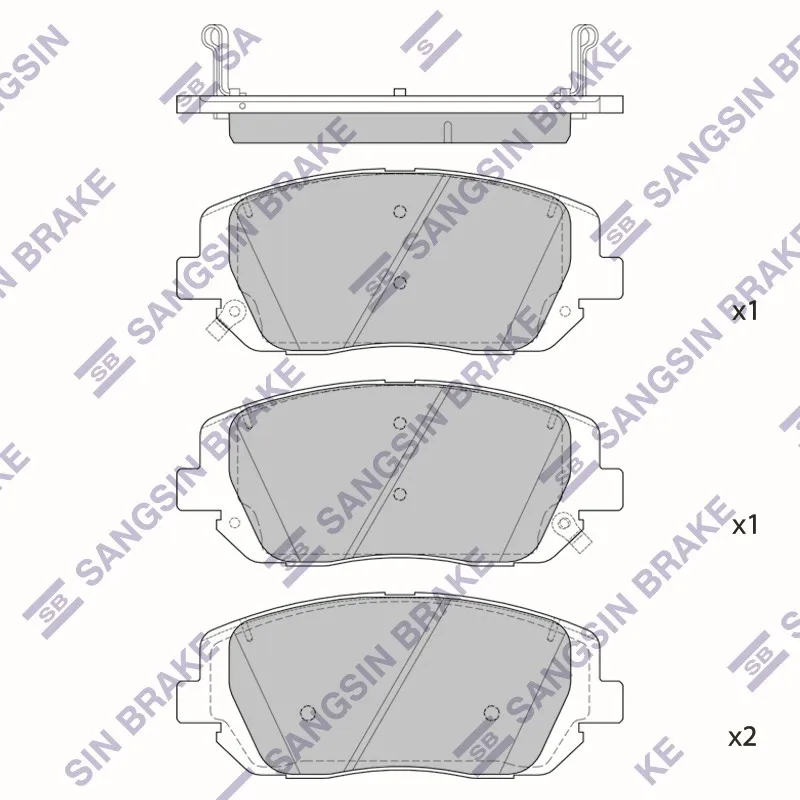 Колодки тормозные передние MOHAVE (2019>) SANGSIN BRAKE SP4374