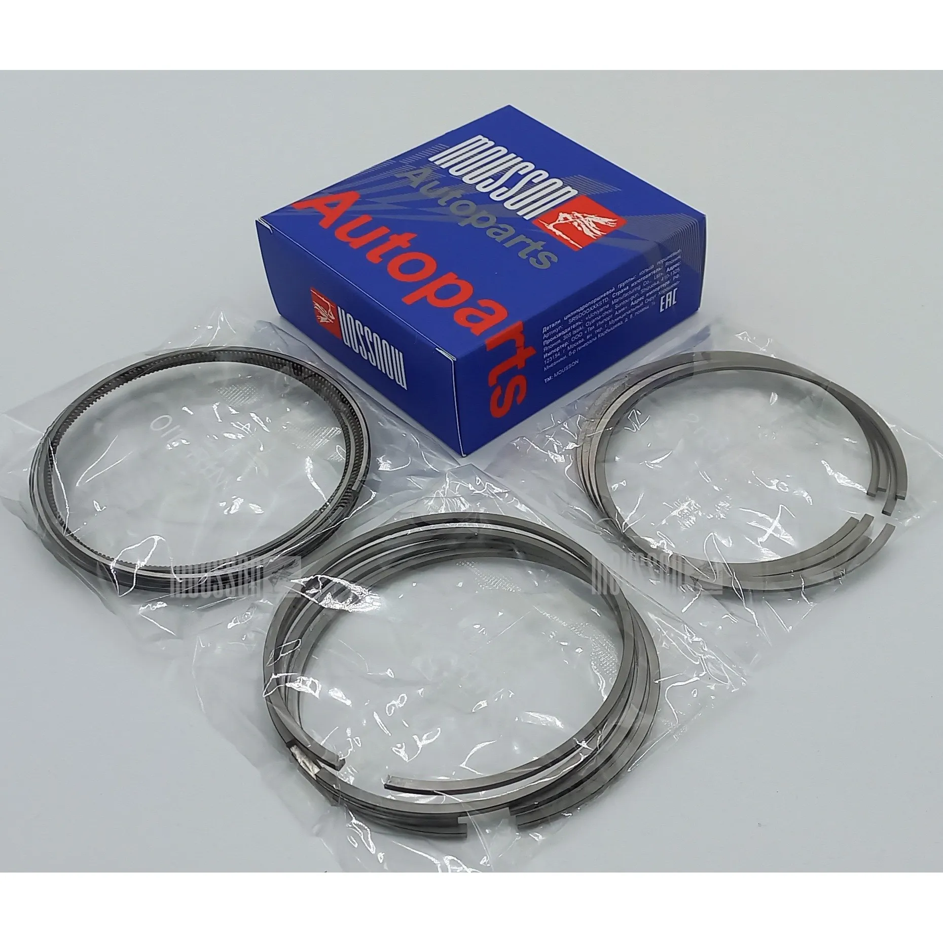 Кольца ремонтные + 0.25 мм комплект TOYOTA 2KD-FTV 92.25X2.0X1.5X3.0 на 1 цилиндр MOUSSON SRS2KDFTV025