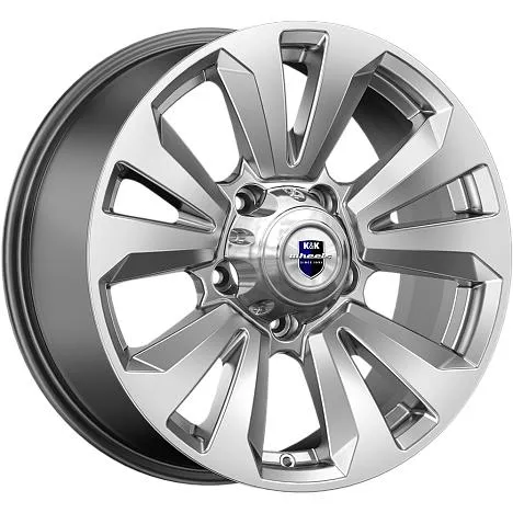 Диск литой R18 8J 5x139.7/108.5 ET30 КИК Ла-Пас Дарк платинум 75545