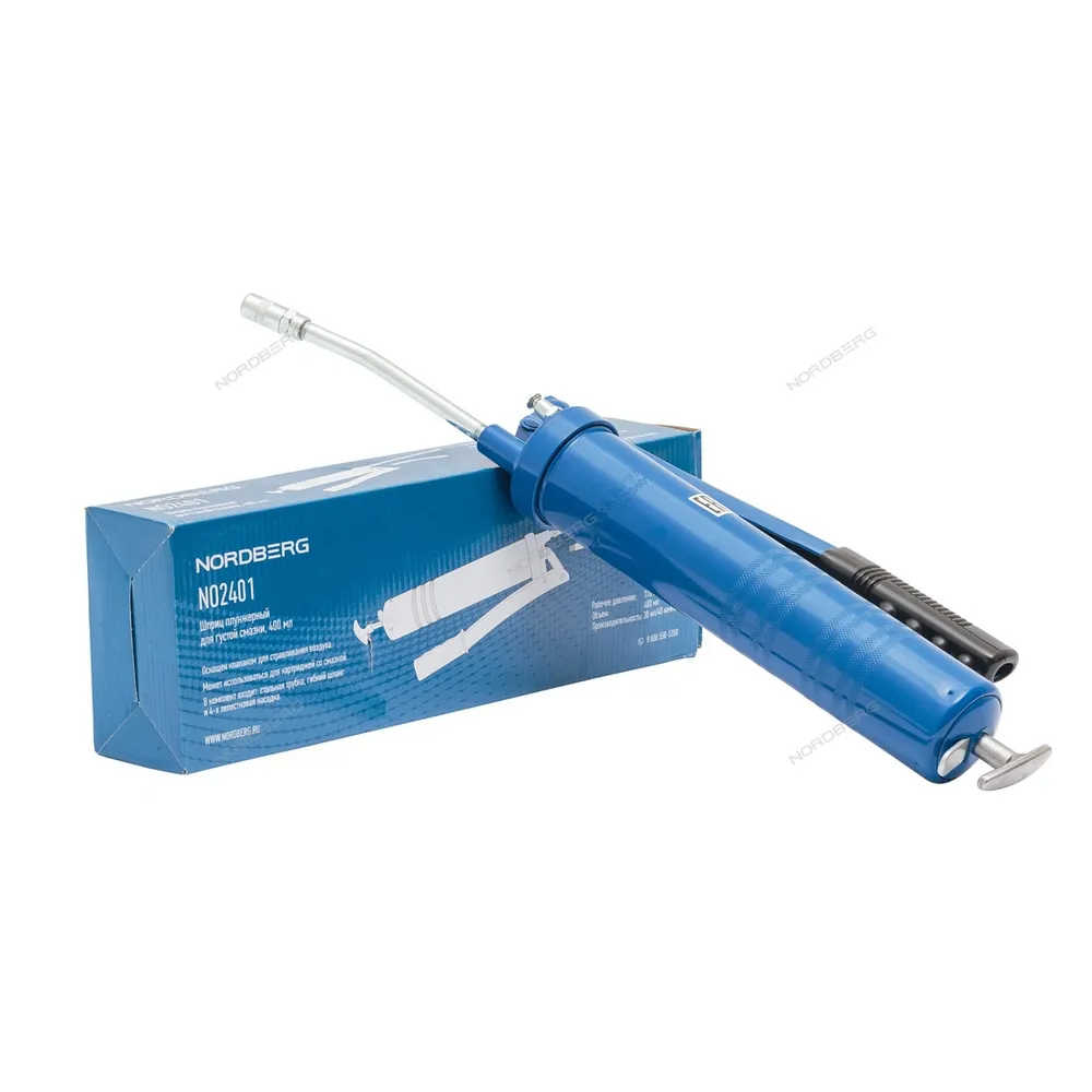 Шприц No2401 Плунжерный Для Густой Смазки, 400 мл NORDBERG NO2401