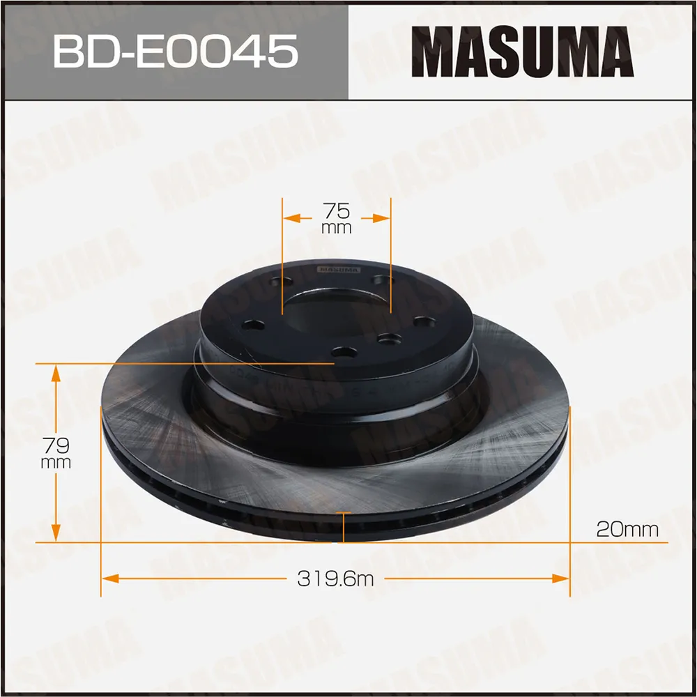 Диск тормозной BMW X5(F15)/X6(F16) задн. MASUMA BDE0045